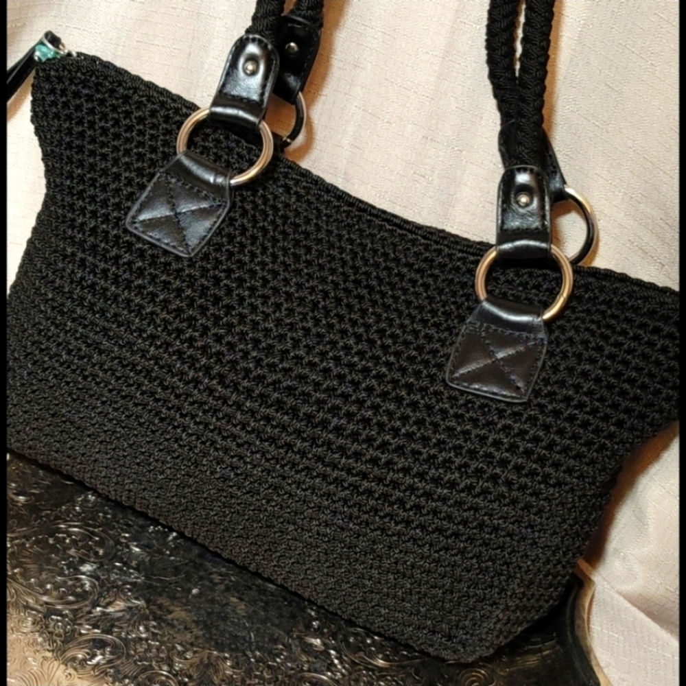 LINA Crochet Weave Shoulder Bag